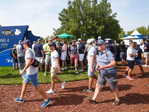 Golf fans are encouraged to take 10,000 steps with the walking map at the DP World Tour Championship