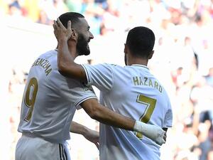  The Belgian winger and French forward have struck up a promising relationship at the Bernabeu, and the former is full of admiration for his partner 