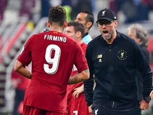 كلوب وفيرمينو بعد تسجيل الهدف