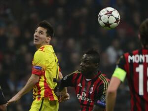 صورة أرشيفية لبالوتيلي في مواجهة ميسي