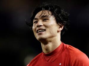  The Japan international, who has agreed a January switch to Anfield, claims to be relishing the opportunity to work with "many world-class players" 