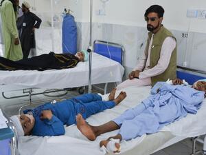 Children receive medical treatment in a hospital after being injured in a bomb blast in Alishang, Laghman province, on October 16, 2019. (AFP/ File Photo)
