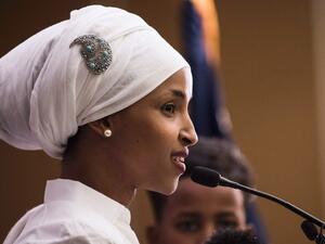US Congresswoman Ilhan Omar. (Stephen Maturen/AFP/Getty Images)