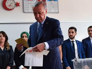 Turkey's Recep Tayyip Erdogan casts ballot in Turkish Elections. (AFP/ File Photo)