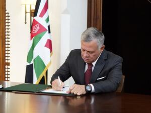 Jordan King Abdullah makes donation for restoration of Jerusalem’s Holy Sepulchre Church. (Twitter/ @RHCJO) 