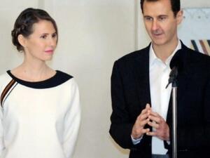 Bashar al-Assad and his wife Asmaa al-Assad. (AFP/ File Photo)