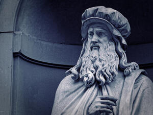 Leonardo da Vinci statue in Italy.  (Shutterstock/ File Photo)