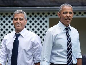 جورج كلوني وباراك أوباما