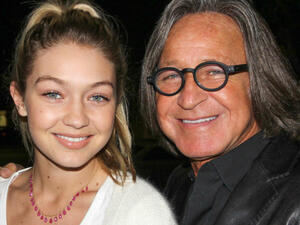 جيجي حديد ووالدها محمد حديد جيجي حديد ووالدها محمد حديد