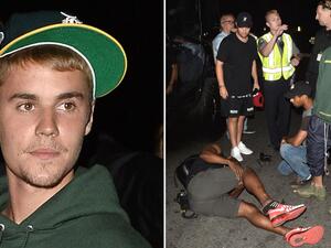 جاستن بيبر يصدم مصور عام 2017