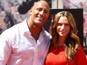 دواين جونسون وزوجته