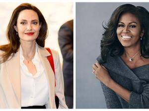 ميشيل أوباما وأنجيلينا جولي