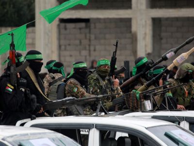 Palestinian Hamas fighters