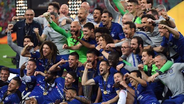 لاعبو تشيلسي يحتفلون باللقب الأوروبي