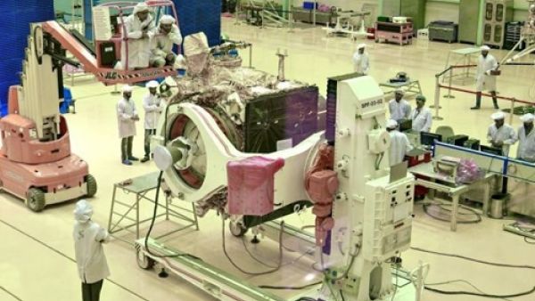 Named Chandrayaan-2, the craft is made up of an orbiter, a lander and a rover developed by the Indian Space Research Organisation (ISRO).
