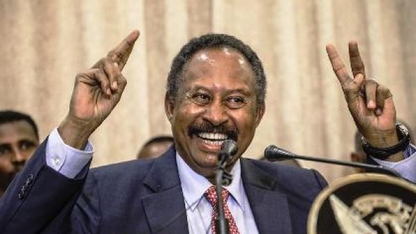 Sudan's new Prime Minister Abdalla Hamdok speaks during a press conference in Khartoum on Wednesday, August 21, 2019.