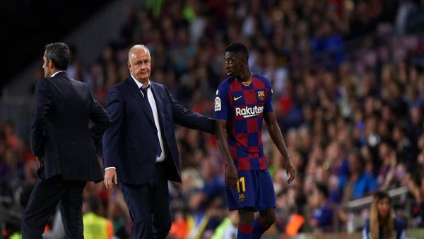 ديمبيلي (يمين) بعد طرده