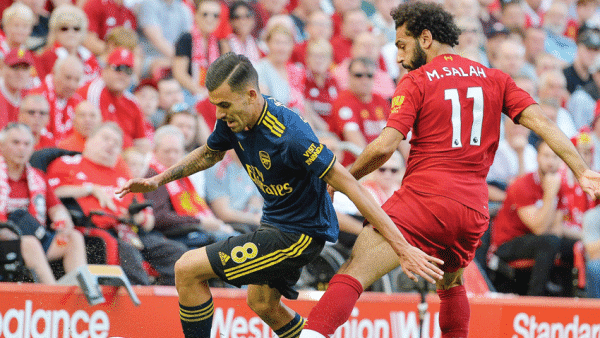 من مواجهة سابقة بين ليفربول وآرسنال