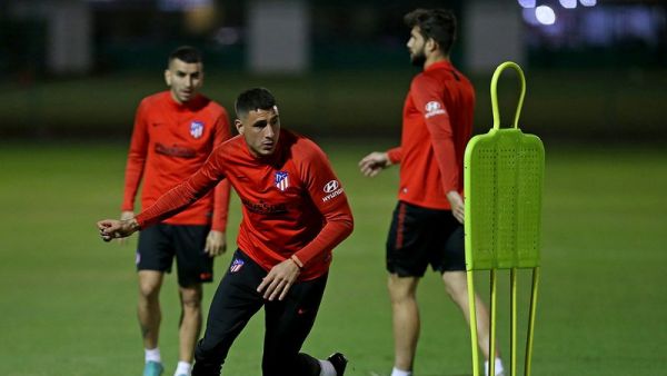 جانب من تدريبات أتلتيكو مدريد