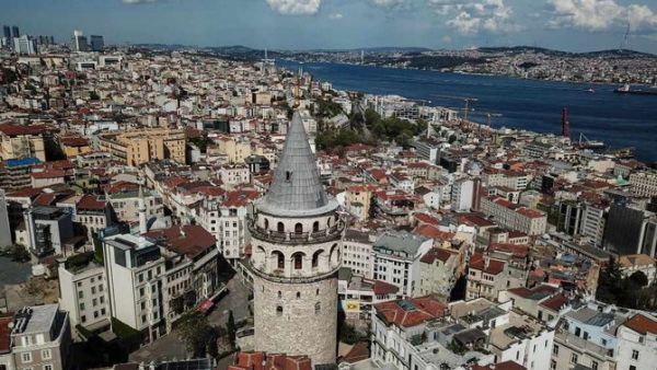 An aerial view taken on May 2, 2020 shows the Galata tower (C) and the Beyoglu district in Istanbul, during a three-day curfew to prevent the spread of the COVID-19 disease, caused by the novel coronavirus. (AFP) Turkey: Economists Predict Country Running out of US Dollars by July