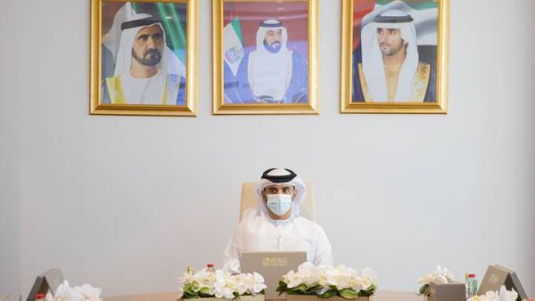 Sheikh Mansoor chairs the meeting of the Council's Board of Directors, where Dubai Sports Council's seven-point Strategic Plan for 2021-2030 topped the agenda. (Photo: Khaleej Times)