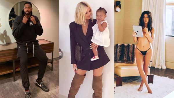 tristian Thompson ,  Khloe and Kourtney Kardashian 