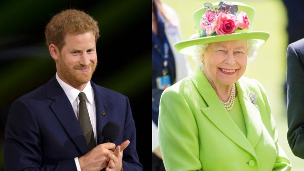الملكة إليزابيث والامير هاري