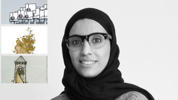رسامة الكاريكاتير البحرينية سارة قائد.