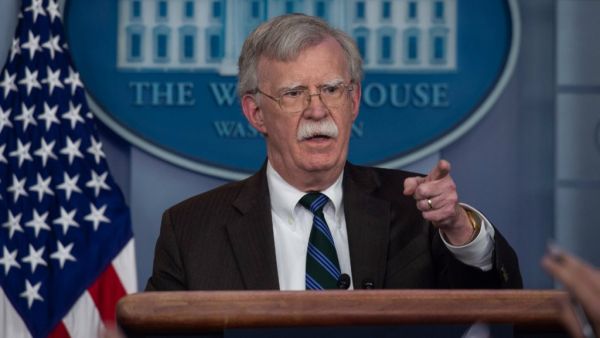 US national security advisor John Bolton speaks at a press briefing at the White House in Washington. (AFP/ File)