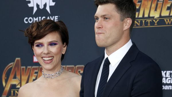 Scarlett Johansson and Colin Jost.