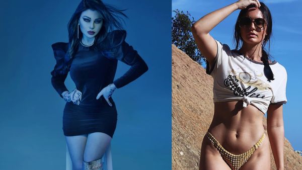 Haifa Wehbe and Chloe Morello