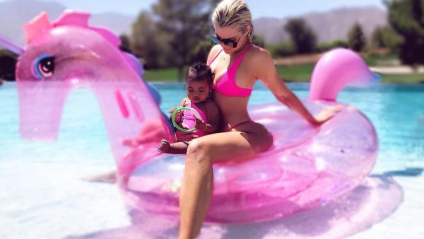 Khloe Kardashian and True 