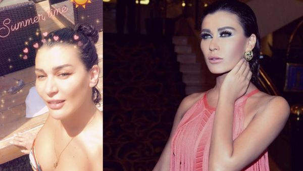 Al Rassi posted a picture in a swimsuit showing only the upper part of her body