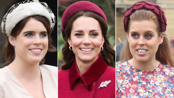الأميرة بياتريس وكيت ميدلتون والأميرة يوجين