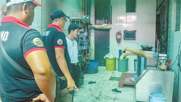 Jomar Junco, 18, had been working at the factory in Iloilo City for two weeks. (Daily Mail)