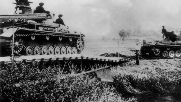 A picture from World War 2 sees Germans tanks invade Poland in 1939. (AFP/ File Photo)