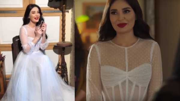 Lebanese star Cyrine Abdelnour posted pictures of her stunning wedding look on her Instagram profile (Source: Cyrineanour - Instagram)