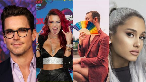 أريانا غراندي وسام سميث وبيلا ثورن ومات بومر