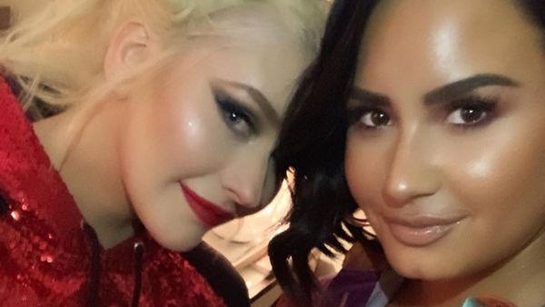 Christina and Demi Lovato 