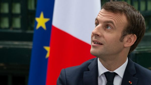 French President Emmanuel Macron warns of Brexit consequences for UK economy. (Caroline Blumberg, AFP)