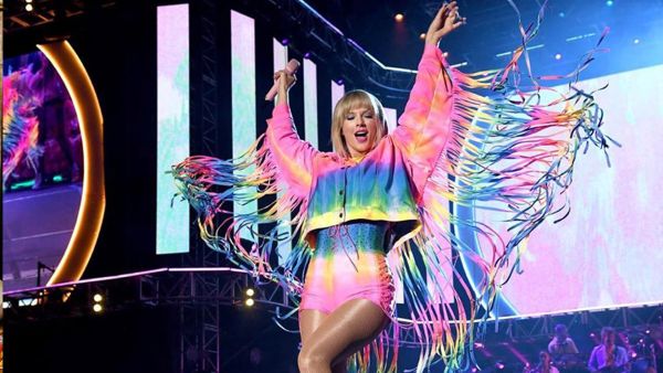 Pop music star Taylor Swift performed Friday night at the Stonewall Inn