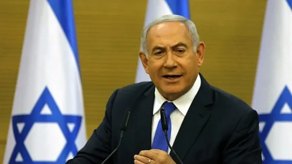 Prime Minister Benjamin Netanyahu speaks at the Knesset on May 27, 2019. (MENAHEM KAHANA / AFP)