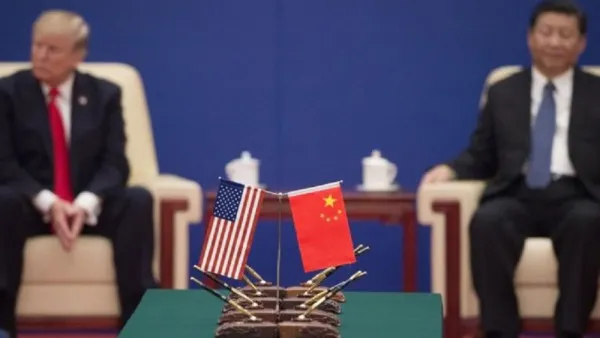 US President Donald Trump (left) and Chinese President Xi Jinping (AFP)
