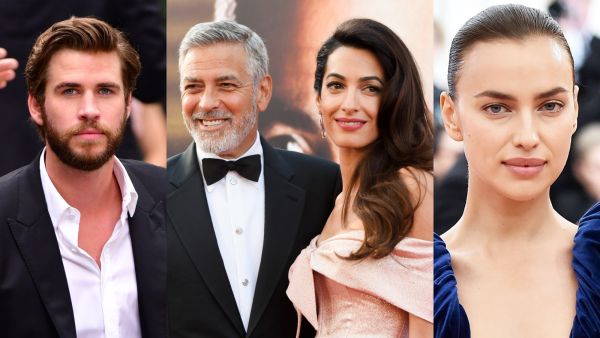 إرينا شايك وجورج وأمل كلوني وليام هيمسورث