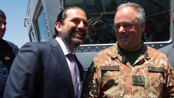 PM Saad Hariri for his visit to UNIFIL Maritime Task Force flagship at Beirut Port (Twitter)