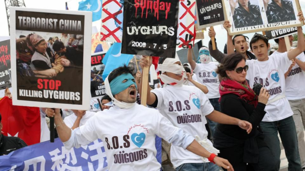China announced Tuesday that it released up to 1 million or more people from internment camps. (EMILIEN CANCET/AFP/Getty Images)