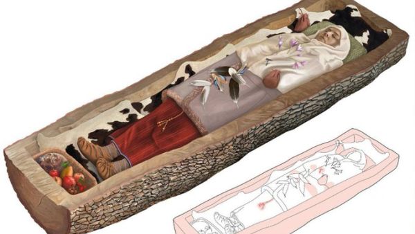 A noblewoman’s burial from 2,000 years ago has been recreated in stunning detail (Shutterstock)	