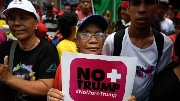 Supporters of the Venezuelan government participate in a rally against US sanctions in Caracas on August 10, 2019. (AFP/ File Photo)