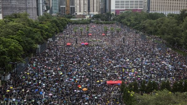 Protesters gather for a rally in Victoria Park in Hong Kong on August 18, 2019, in the latest opposition to a planned extradition law that has since morphed into a wider call for democratic rights in the semi-autonomous city. (AFP/ File Photo)