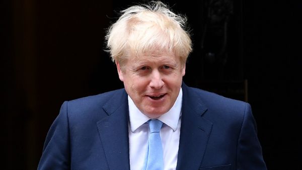 Britain's Prime Minister Boris Johnson prepares to greet King Abdullah II of Jordan outside 10 Downing Street in London on August 7, 2019. (AFP/ File Photo)